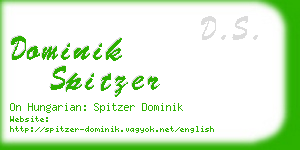 dominik spitzer business card